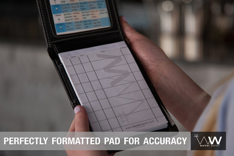 Waiter Wallet and Waiter Wallet Pad, the ultimate restaurant order taking system!