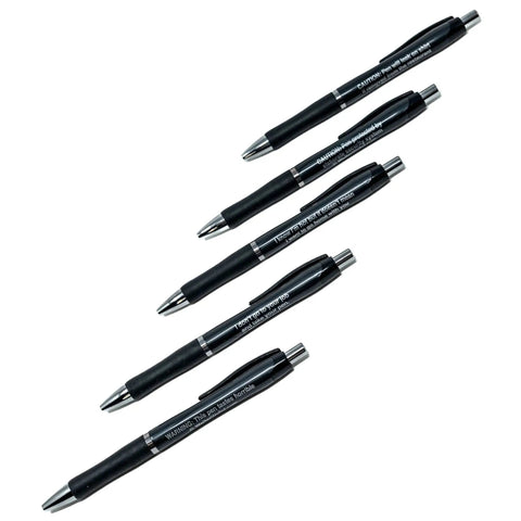 Set of five humorous restaurant pens each with a uniquely funny saying