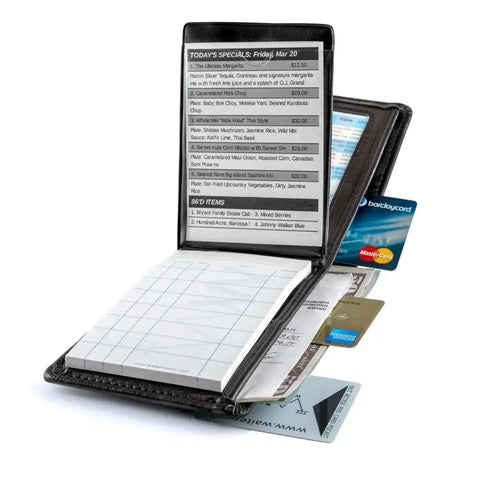 Waiter Wallet Jr. Deluxe, the ultimate server / waitress book and organizer