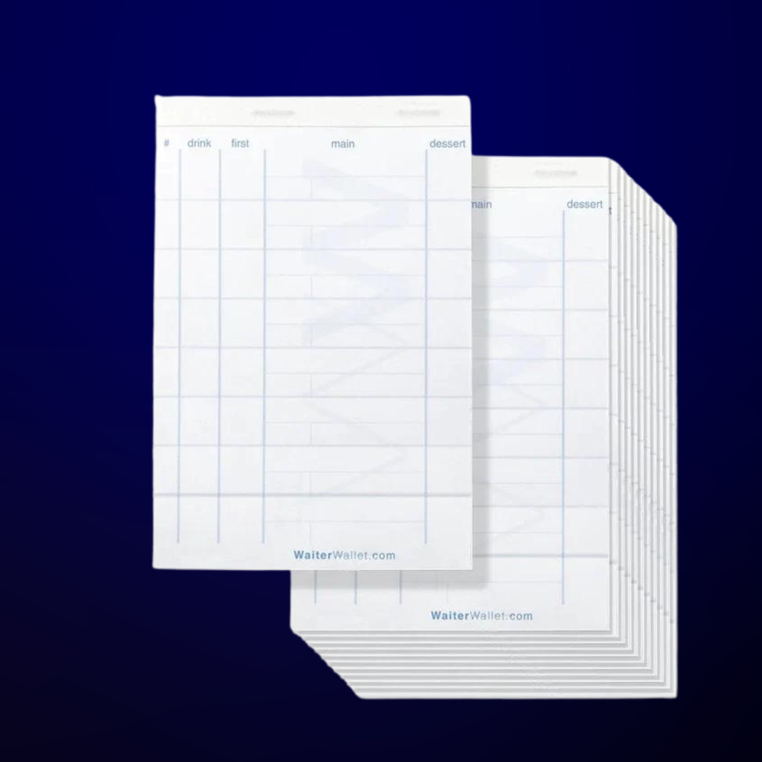 Wallet Size Note Pad Why a Waiter Wallet Pad is still the best way to take a guest's order