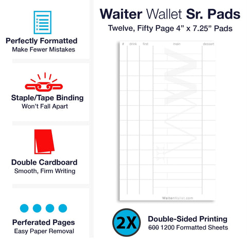 Why the Waiter Wallet Sr. Server Restaurant Pad is the best guest check pad