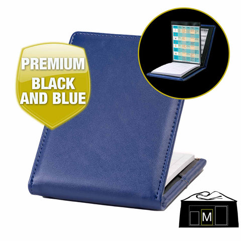 Waiter Wallet Deluxe in blue, the ultimate server / waitress book and organizer