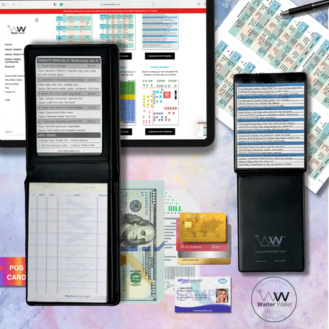 Waiter Wallet Deluxe + Clear Pocket Insert