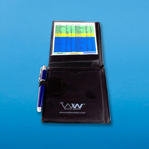 Waiter Wallet Pen Loop, with adhesive 3M backing in the Waiter Wallet